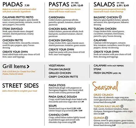 piada italian street food menu